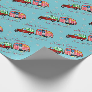 Papel De Regalo Camión de recolección y remolque para Navidades