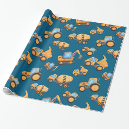 Papel De Regalo Camión de Volteo de Construcción