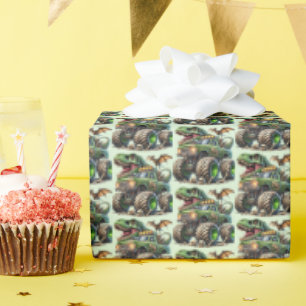 Papel De Regalo Camión monstruo de chicos geniales