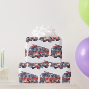 Papel De Regalo Camión rojo
