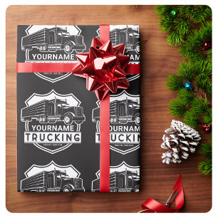 Papel De Regalo Camión semirremolque de transporte personalizado N