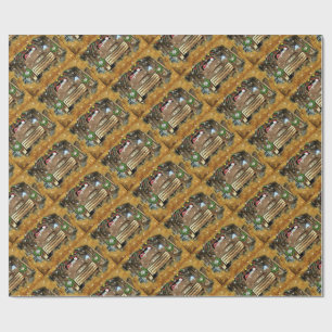 Papel De Regalo Camión veterano de GMC escarcha Navidades huyen