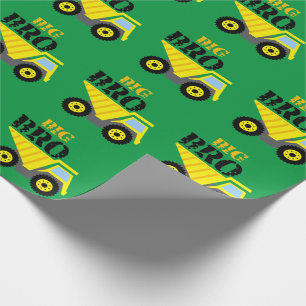 Papel De Regalo Camión Volquete Amarillo Big Bro Construction