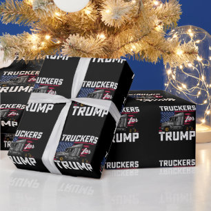 Papel De Regalo Camioneros Para Elección Presidencial De Trump Vin
