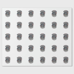 Papel De Regalo Camioneta Monstruo Patriótica 1776 Fuera de Carret