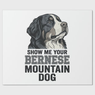 Papel De Regalo Camisa de diseño de grabado vintage de perro de mo