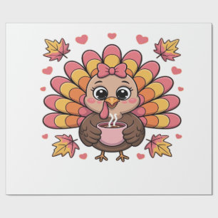 Papel De Regalo camiseta clásica de pavo de acción de gracias kawa