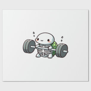 Papel De Regalo Camiseta clásica Deadlift Cute Turtle