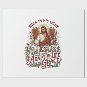 Papel De Regalo Camiseta de ánimo de discapacidad de Jesús Inspira