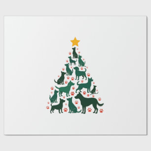 Papel De Regalo Camiseta de árbol de Navidad para perros - Navidad