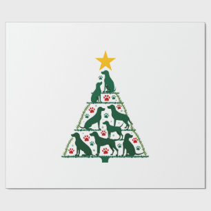 Papel De Regalo Camiseta de árbol de Navidad para perros - Navidad