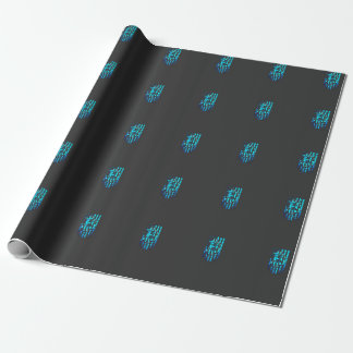 Papel De Regalo Camiseta de Bitcoin azul
