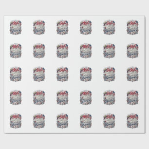 Papel De Regalo Camiseta de cerveza patriótica Red White & Brews D