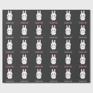 Papel De Regalo Camiseta de conejo lindo Some Bunny Loves You