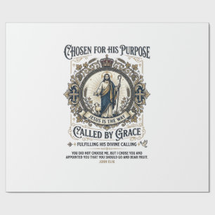 Papel De Regalo Camiseta de electricista Jesús Diseño basado en la