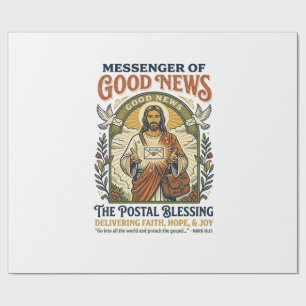 Papel De Regalo Camiseta de entrega de trabajador postal de Jesús
