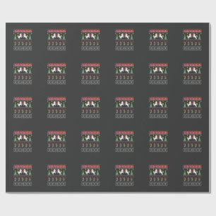 Papel De Regalo Camiseta de fiesta de suéter feo de Navidad de uni