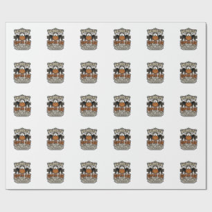 Papel De Regalo Camiseta de guardia de seguridad de Halloween con