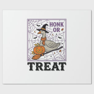 Papel De Regalo Camiseta de Halloween de ganso bruja Honk Or Treat
