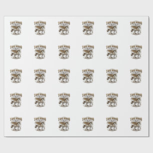 Papel De Regalo Camiseta de jinete de fantasía de dragón de caball