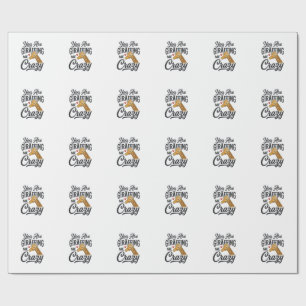 Papel De Regalo Camiseta de jirafa divertida que me está volviendo