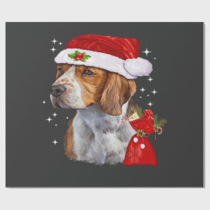 Papel De Regalo Camiseta de Navidad de Perro Beagle Familia de Per