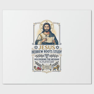 Papel De Regalo Camiseta de nerd de idiomas bíblicos hebreos grieg