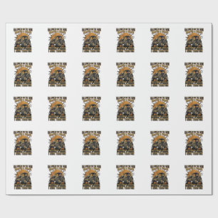 Papel De Regalo Camiseta de Tractor de Halloween Divertida Bruja d