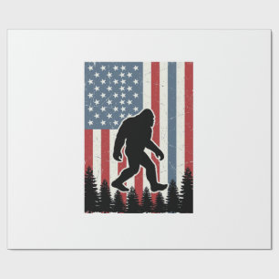 Papel De Regalo Camiseta de vector vintage de la bandera americana