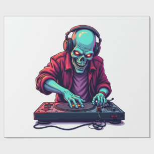 Papel De Regalo Camiseta del Festival de Música de Halloween Zombi