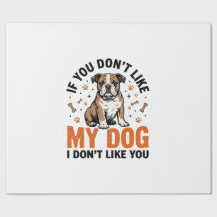 Papel De Regalo Camiseta divertida para amante de perros con cita 