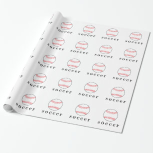 Papel De Regalo Camiseta divertida y graciosa de fútbol béisbol