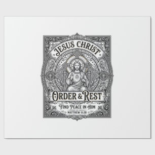 Papel De Regalo Camiseta Gráfica Cristiana Jesús Declutter Limpia 