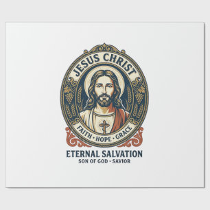 Papel De Regalo Camiseta gráfica de aseo masculino de Jesús Barber