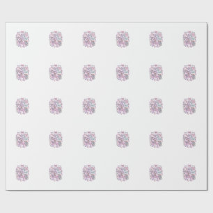 Papel De Regalo Camiseta gráfica pastel linda de unicornio Coquett