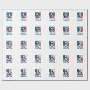 Papel De Regalo Camiseta gráfica vectorial de enfermera patriótica