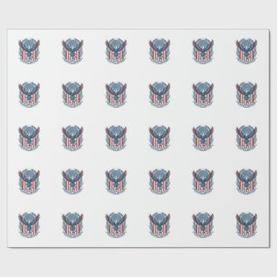 Papel De Regalo Camiseta gráfica vectorial de graduación patriótic