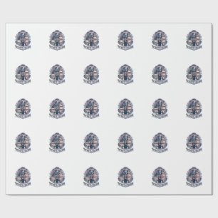 Papel De Regalo Camiseta gráfica vectorial de Labrador patriótico_
