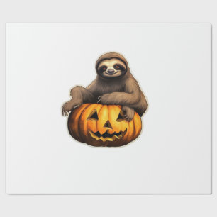 Papel De Regalo Camiseta holgada temática de perezoso de Halloween