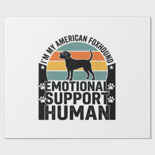 Papel De Regalo Camiseta humana de apoyo emocional para American F