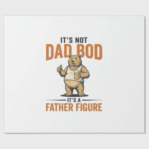 Papel De Regalo Camiseta Oso Cerveza Figura Paterna Cuerpo De Papá