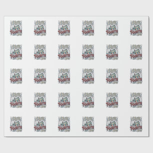 Papel De Regalo Camiseta Patriótica de Cocodrilo Relájate el Cuatr