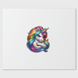 Papel De Regalo Camiseta sin mangas de unicornio con crin de arcoí
