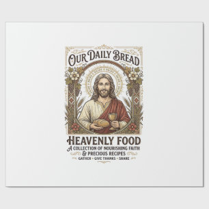 Papel De Regalo Camiseta Vintage Estética Tarjeta de Receta de Lib