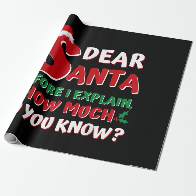 Papel De Regalo camisetas Navidades divertidos 2024 Niños Adultos  (Desenrollado)