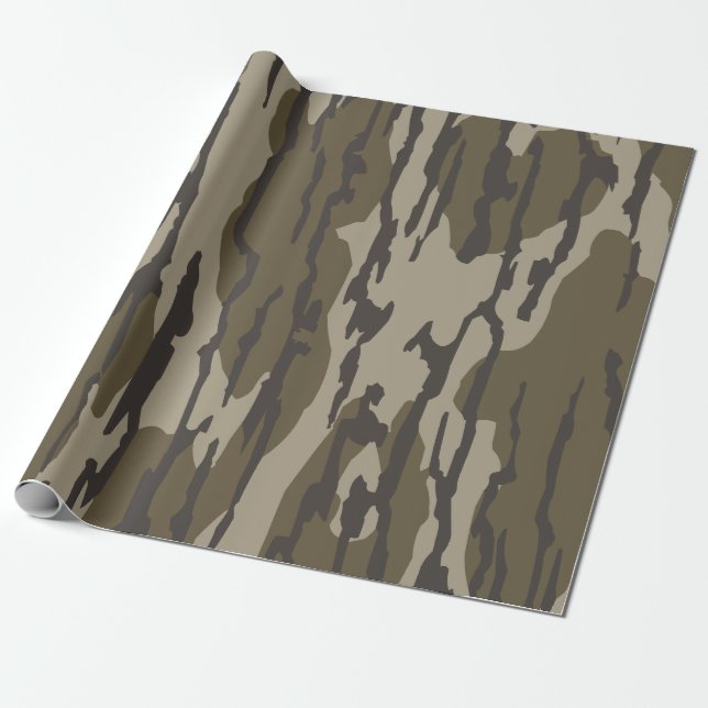 Papel De Regalo Camo de Bottomland para prendas de caza masculinas (Desenrollado)