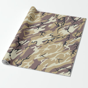 Papel De Regalo Camo marrón