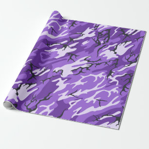 Papel De Regalo Camo morado