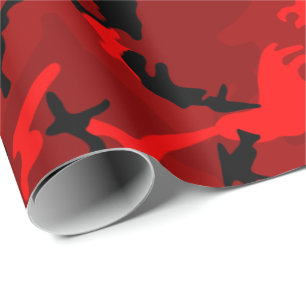 Papel De Regalo Camo Rojo Guay