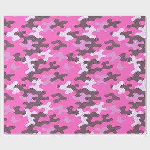 Papel De Regalo Camo Rosa